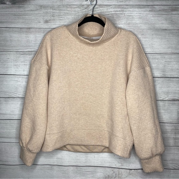 Calia  by Carrie Underwood Cream Puff Sleeve Turtleneck - Picture 1 of 7